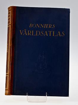 VÄRLDSATLAS, Bonniers 1924.