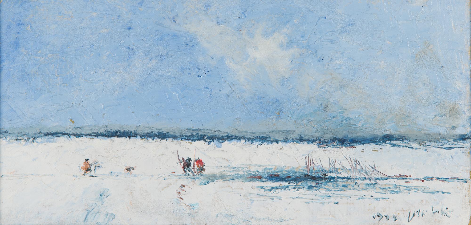Olli Joki, "Miehet pilkillä" (Ice fishing men).