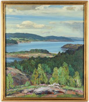 CARL OSCAR BORG, oil on canvas, signed.