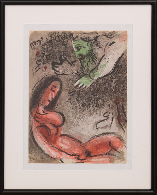 MARC CHAGALL, färglitografi, ur Verve vol X, no 37-38.