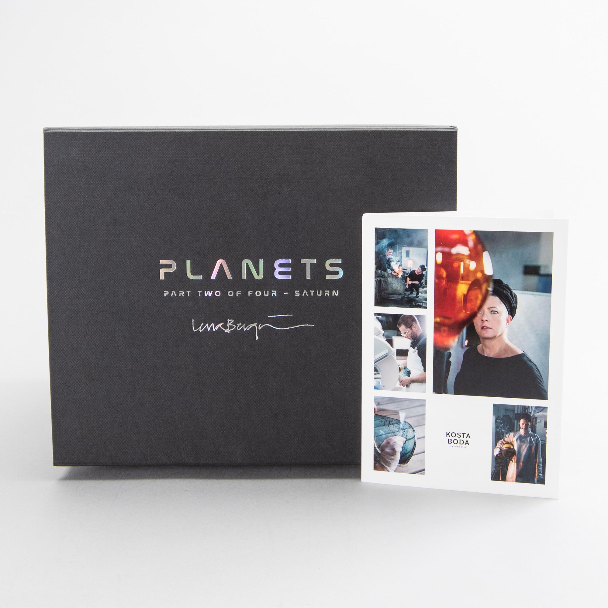 LENA BERGSTRÖM, skål "Planets" Kosta Boda signead och numrerad 78/500.