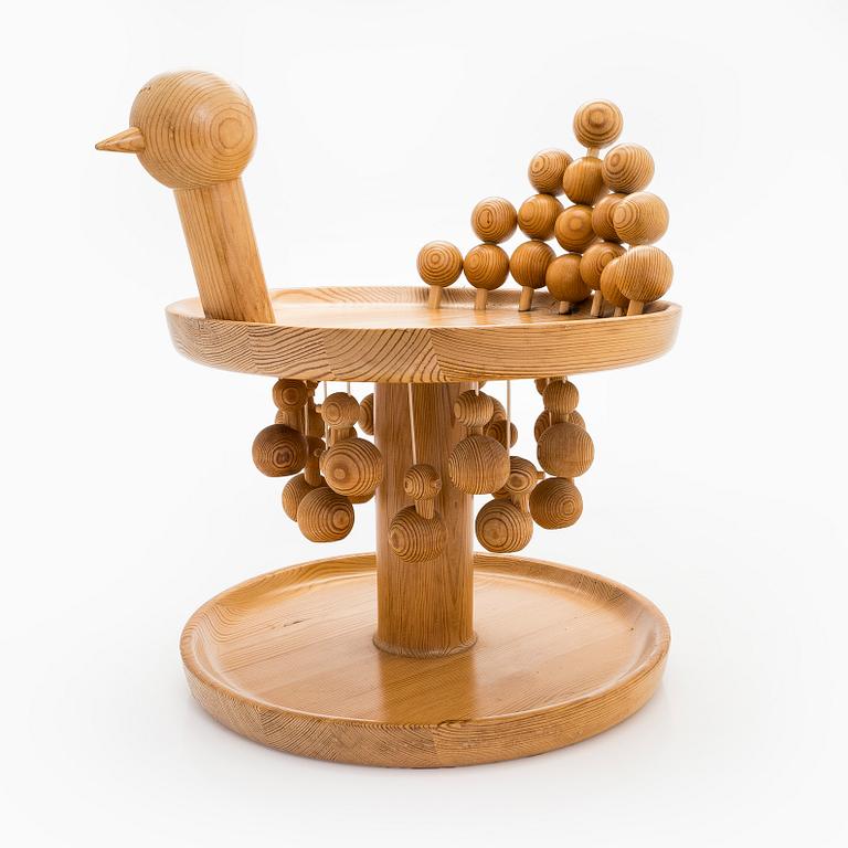 Kaija Aarikka, skulptur / våningsfat, Aarikka, 1970-luku.