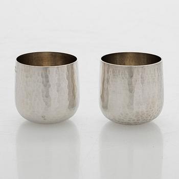 Tapio Wirkkala, Supkoppar, 6 st, silver, TW 469, Kultakeskus, Tavastehus 1978-79.