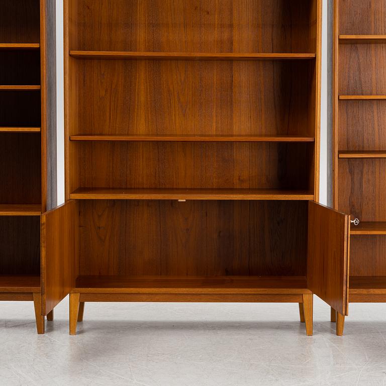 Three 'Varia' bookcases,  AB Möbelfabriken Varia, Flen, Sweden, 1950's/60's.