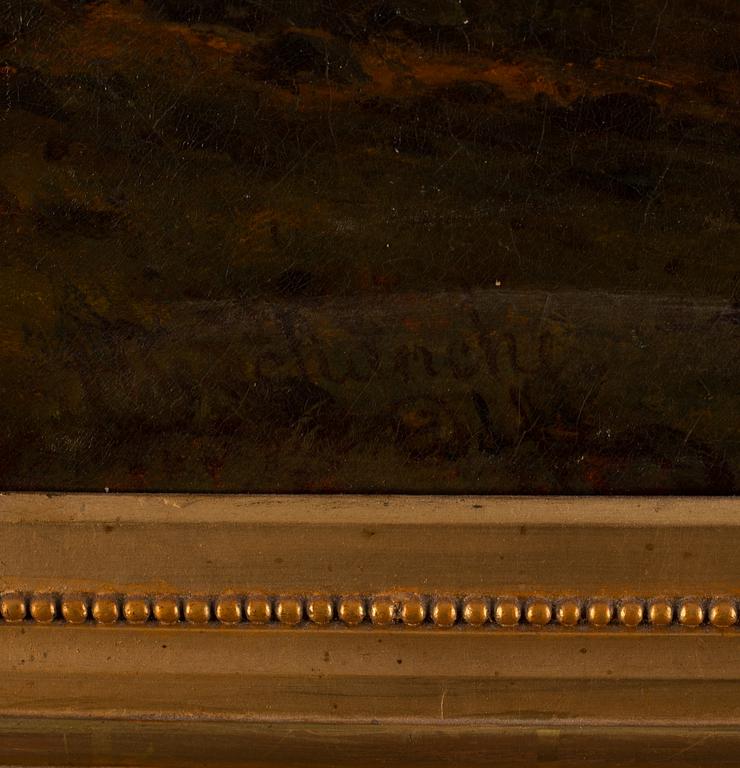 Herman Garman Schanche, oil on canvas, signed.