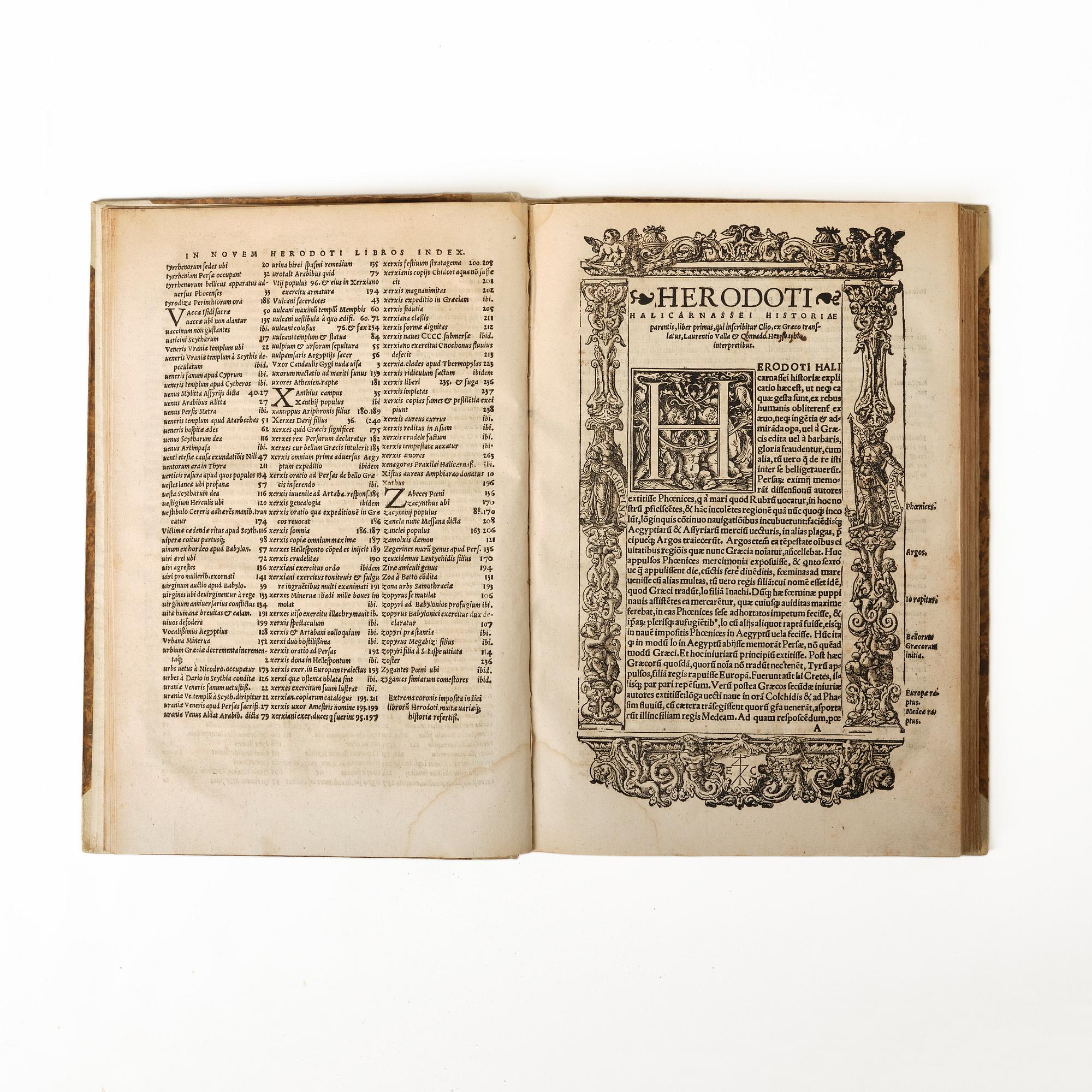 With 2 fine woodcut borders, 1537.