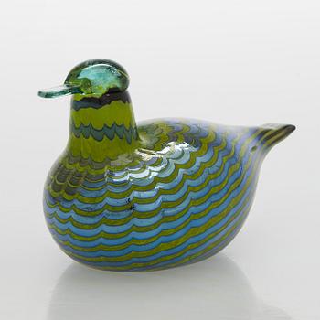 Oiva Toikka, lasilintu, "Tavitar", signeerattu O. Toikka Nuutajärvi.