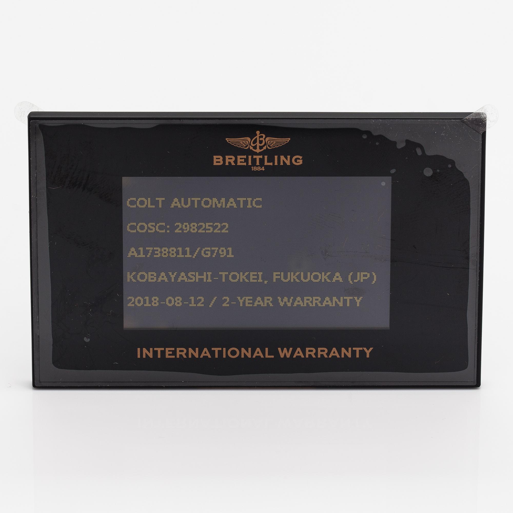 Breitling, Colt, wristwatch, 44 mm.