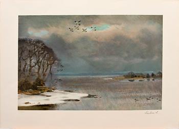 LINDORM LILJEFORS, mapp med 5 färglitografier, sign o numr.