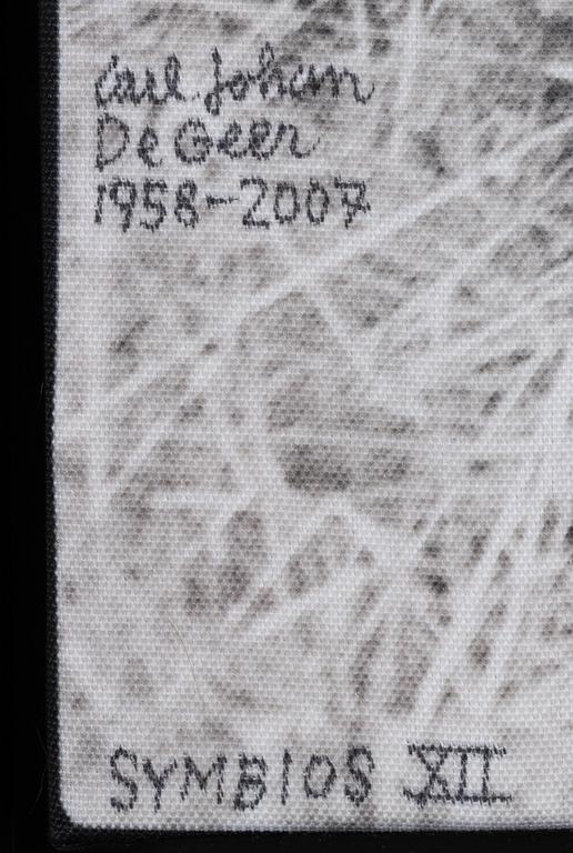 Carl Johan De Geer, photo sublimation signed and dated 1958-2007. Numbered 1/3.