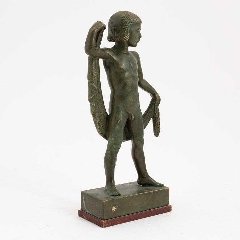 Olof Ahlberg, sculpture. Signed and dated 1933. Foundry mark. Total height 30.5 cm.