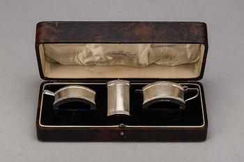 KRYDDSET, Silver. Charles Perry, Chester, England, 1930-tal.