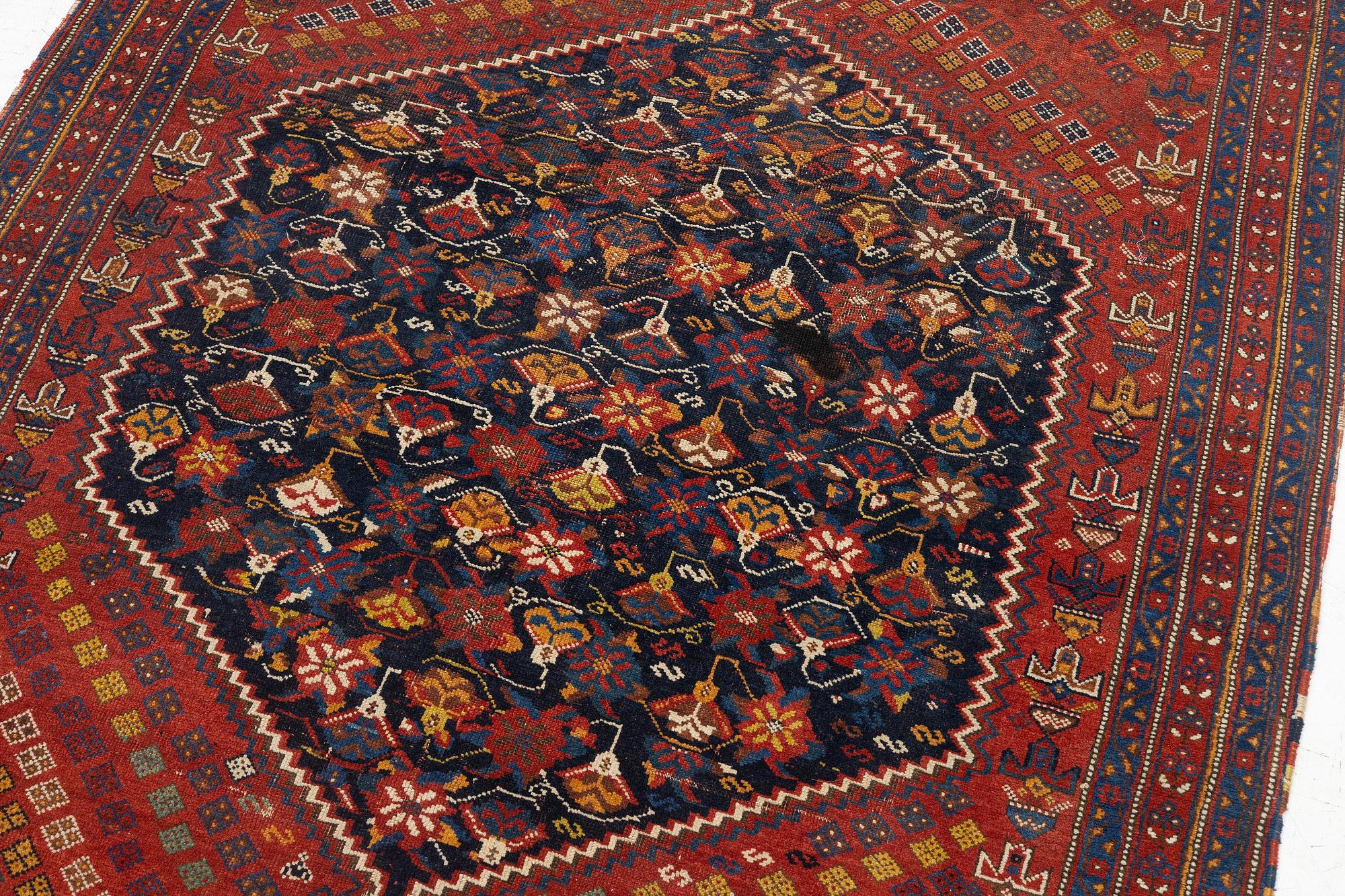 An Antique Afshar carpet, South Persia (Iran), c. 176 x 133 cm.