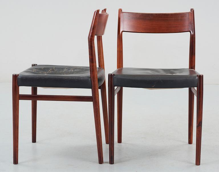 STOLAR, 4 st, Arne Vodder, Sibast Furniture, Danmark, 1950-tal.