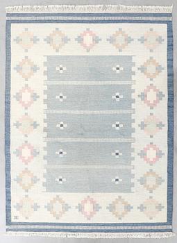 Flat-weave rölakan rug signed, approximately 300x204 cm.