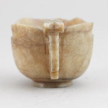 A group of three nephrite objects, Qing dynasty.