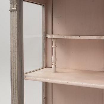 A late 19th century painted display cabinet.