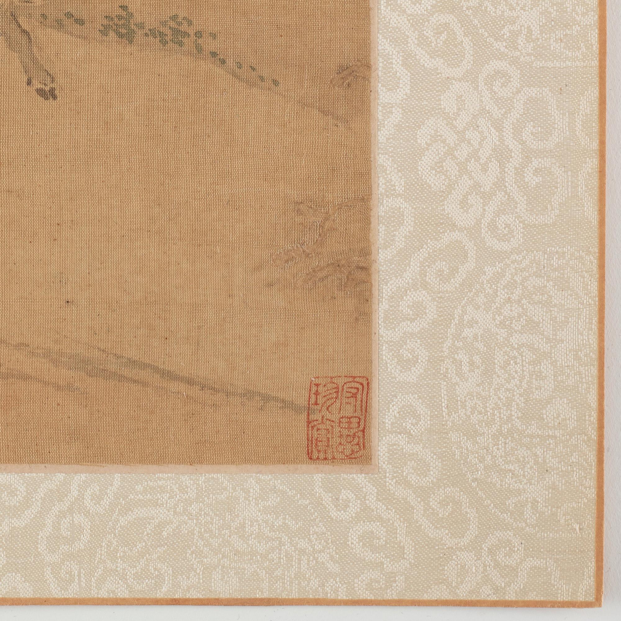 An album with 12 paintings by Qing dynasty artists, circa 1900. Attributed to Zhang Jian, Shou Ping, Yang Jin, after.