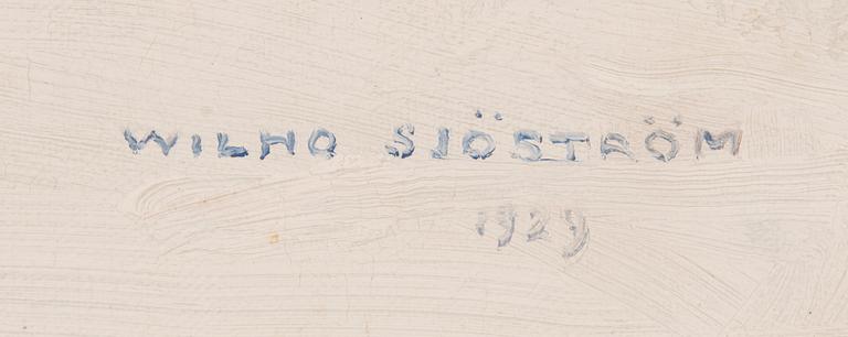 WILHO SJÖSTRÖM, VINTERLANDSKAP.