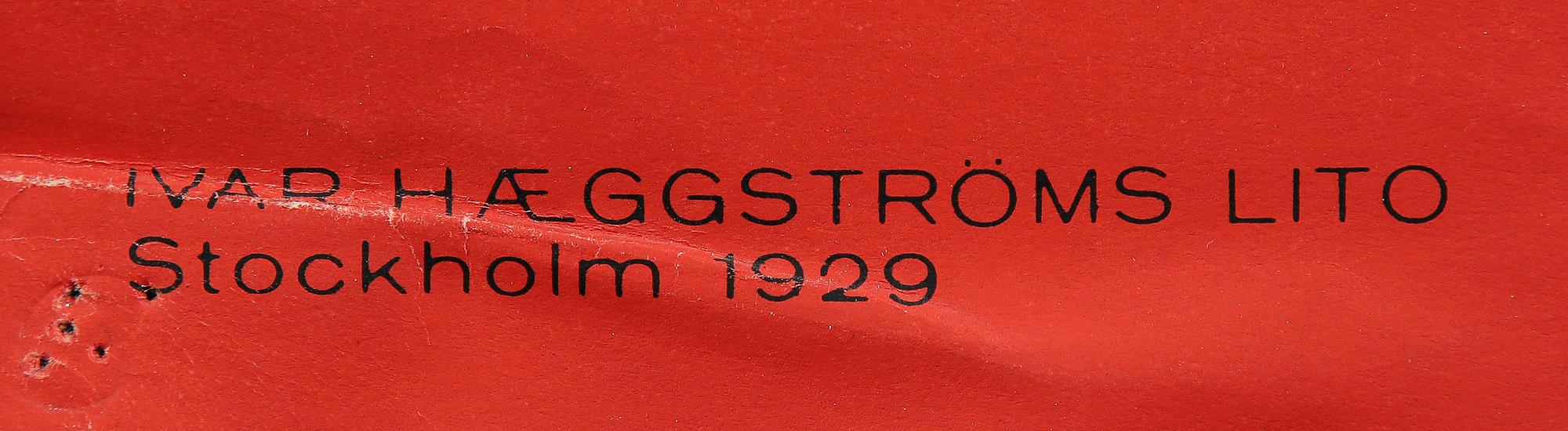 SIGURD LEWERENTZ, affischer, 2 st, Stockholmsutställnigen 1930, nytryck 1976.