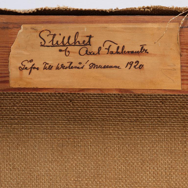 Axel Fahlcrantz, "Stillhet".