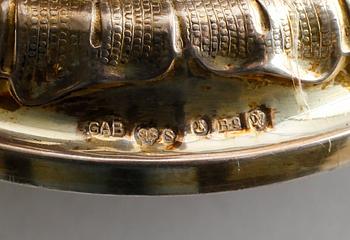 BÄGARE, silver, GAB, Stockholm 1952. Vikt ca 278 gram.