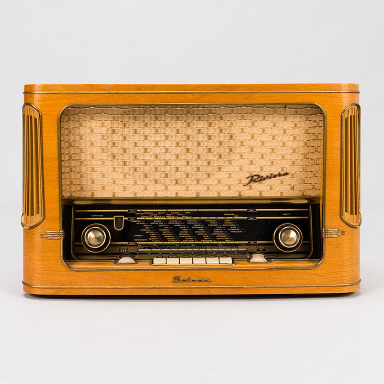 RADIO, Salora "Riviera 58", Suomi, 1950-60-luku.