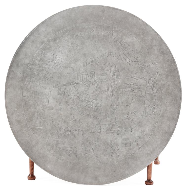 JOSEF FRANK & NILS FOUGSTEDT, soffbord, Firma Svenskt Tenn, Stockholm 1960.