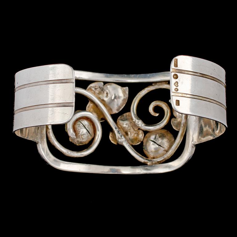 ARMBAND, silver, Juvelfabriken AB, Stockholm, 1940. Vikt 30 g.