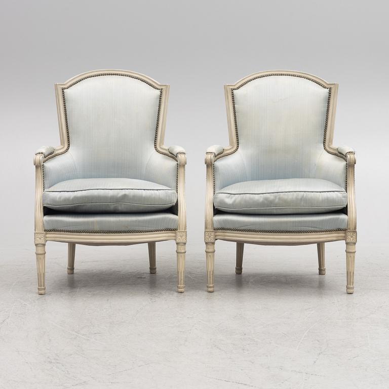 Beregerer, ett par, Louis XVI-stil, 1900-tal.