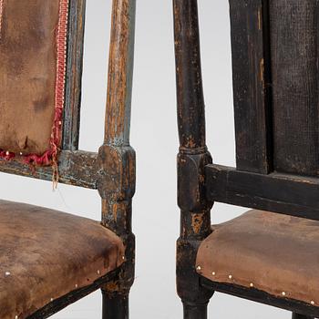 Chairs, a pair, Baroque 18th century.
