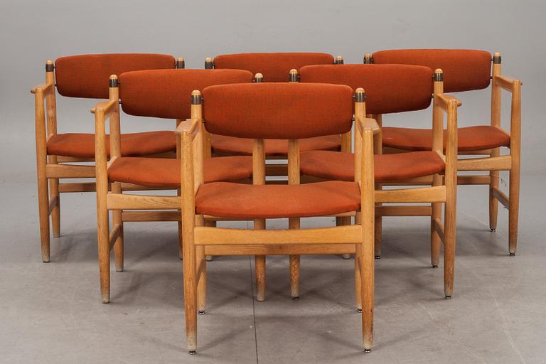 KARMSTOLAR, 6 st, Börge Mogensen, Karl Andersson & Söner.