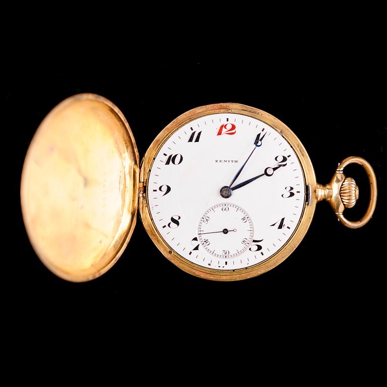 FICKUR, 18 k, savonett, Zenith, tidigt 1900-tal.