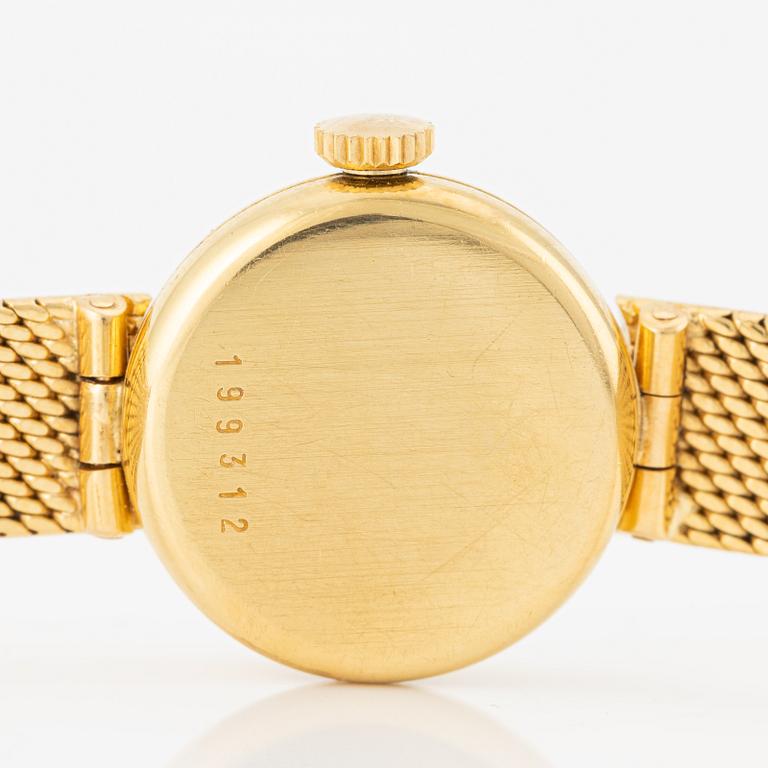 Alpina, wristwatch, 18K gold, 16,5 mm.