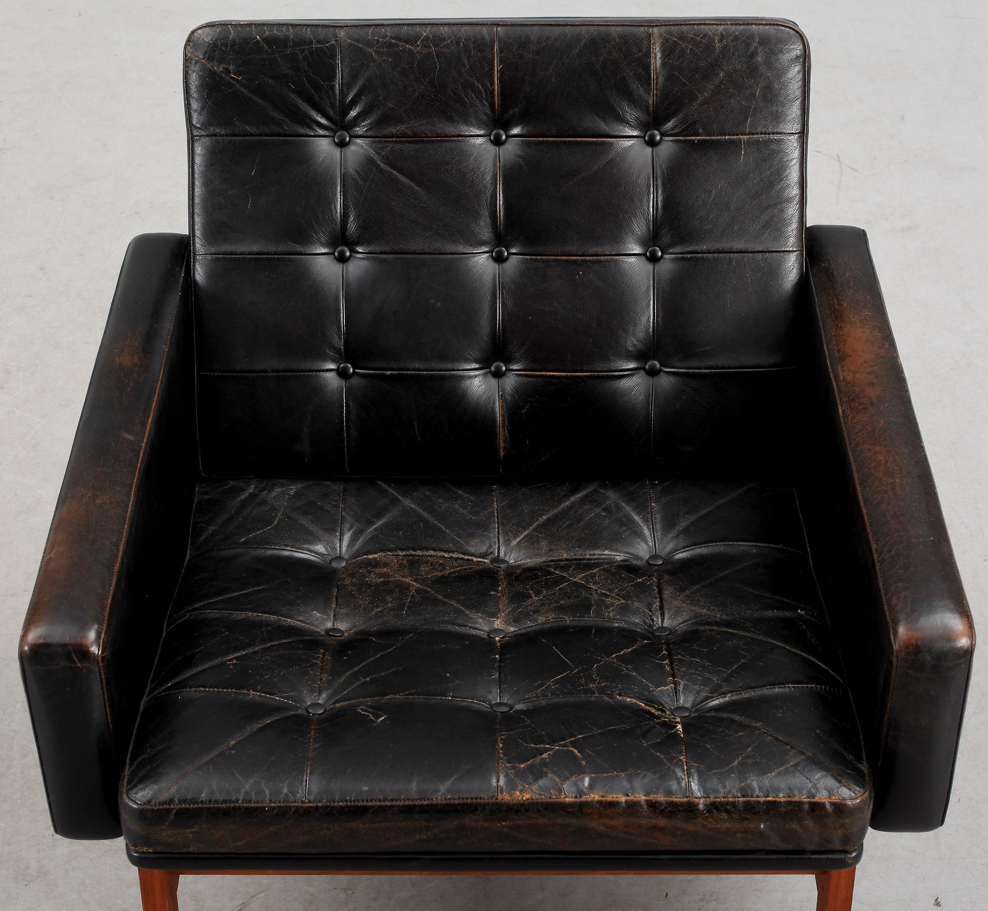 FÅTÖLJ, Torben Lind & Ole Gjerlov Knudsen, France & Son, formgiven 1962.