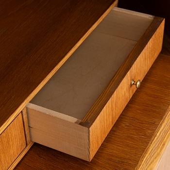 Corner cabinet/desk, mid-20th century.