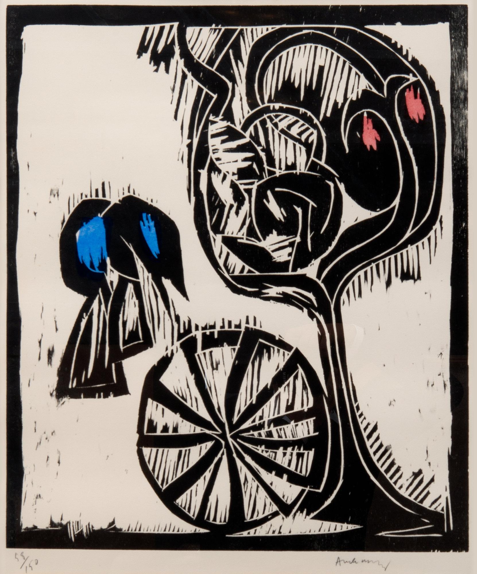 Pierre Alechinsky, "ROUE D'INFORTUNE".