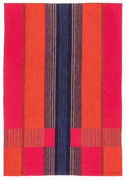 Margareta Wilk, a tapestry, "Rosmarin", flat weave, ca 194 x 133 cm, signed.