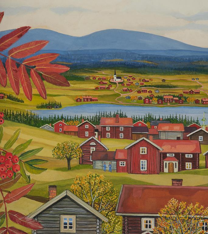 Stina Sunesson, "Jag målar rönnbär" (I paint rowan berries).
