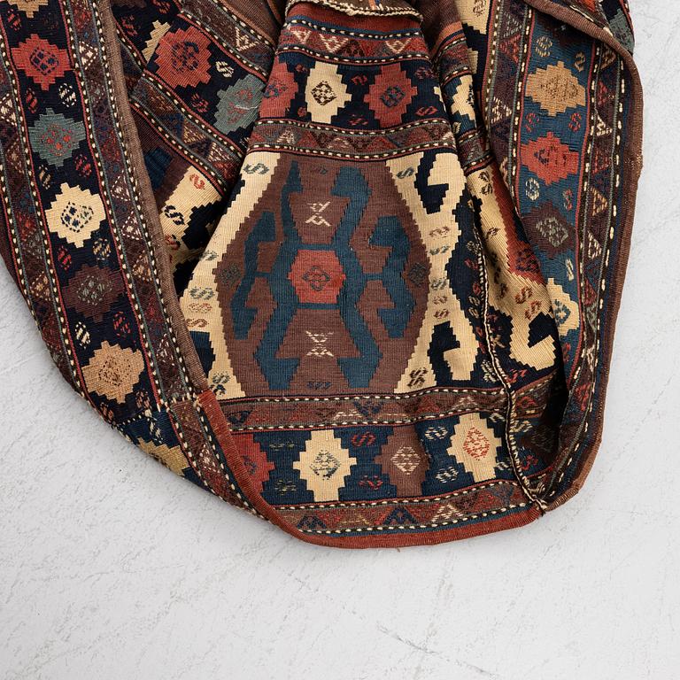 An antique Shahsavan Mafrash, Length 105, width 55, height 65 cm.