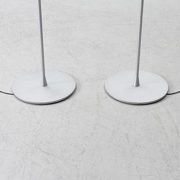Jasper Morrison, a pair of 'Glo-Ball' floor lamps, Flos, Italy.
