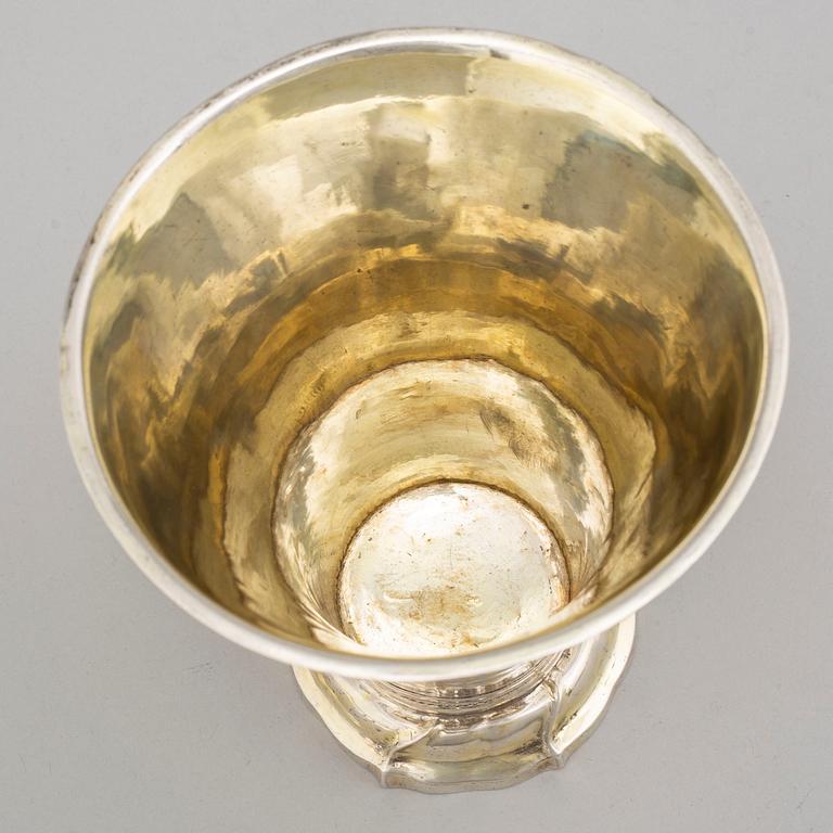 FREDRIK PETTERSSON STRÖM, a  silver beaker, Stockholm 1784.