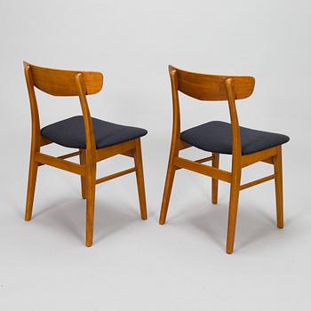 Stolar, 8 st, Danmark 1900-talets mitt.