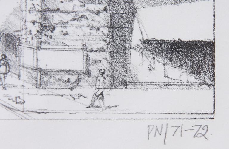 PALLE NIELSEN, grafiskt blad, sign o dat 71-72. Numr 99/30.