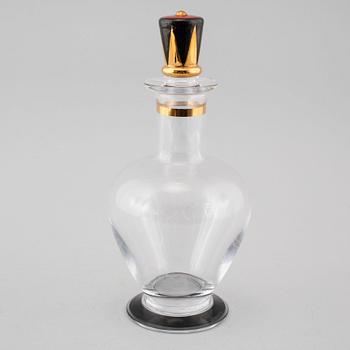 KARAFF, glas, Gunnar Cyrén, ur Nobelservisen, Orrefors, 1900-talets fjärde kvartal.