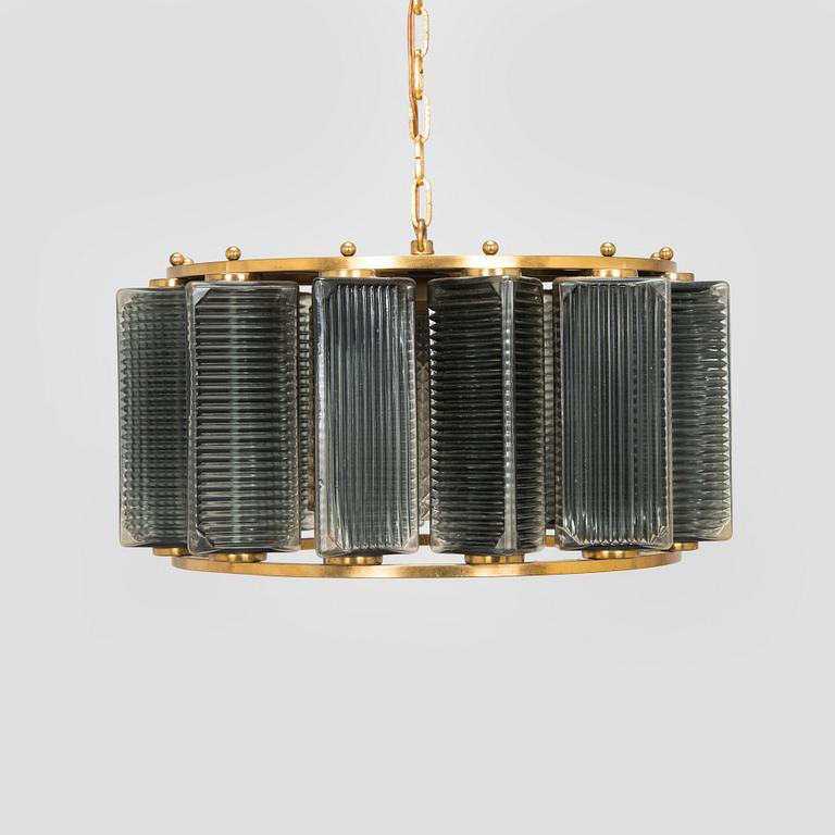 Carl Fagerlund, taklampa, Orrefors, 1960-tal.