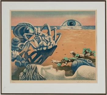 ERIK OLSON & AXEL OLSON, lithographs in colours, signed.