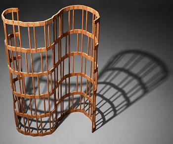 161. A Swedish room divider, possibly executed by the company Lublins, 1940's.