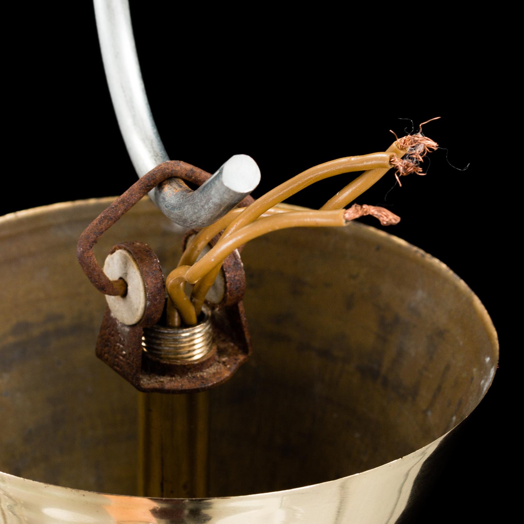 HANS BERGSTRÖM, a brass ceiling light from ASEA, 1940's/50's.