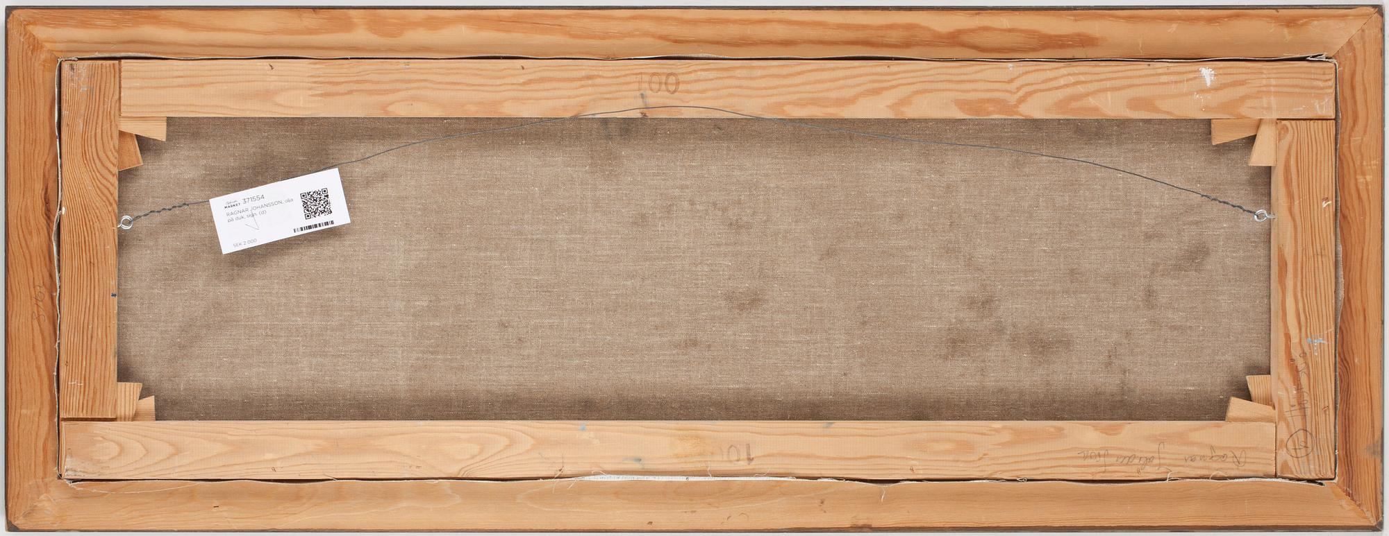 RAGNAR JOHANSSON, olja på duk, sign.